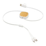 CABLE RETRÁCTIL DE CARGA "CONNY" (EC762 BLANCO) - Imagen 3