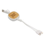 CABLE RETRÁCTIL DE CARGA "CONNY" (EC762 BLANCO) - Imagen 2