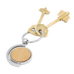 LLAVERO DE BAMBÚ "SPIN" (T648 MADERA) - Imagen 4