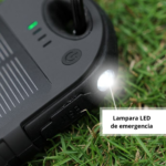 POWER BANK CARGA SOLAR Y LUZ LED (TEC049-U) NEGRO - Imagen 4