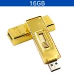 MEMORIA USB LINGOTE ORO 16GB (USB223-U) AMARILLO - Imagen 3