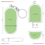 MEMORIA USB OVAL 64GB (USB406-U) MADERA - Imagen 4